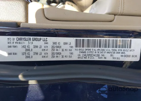 2014 Jeep Grand Cherokee Limited z USA, uszkodzony, nr VIN 1C4RJFBM2EC441268